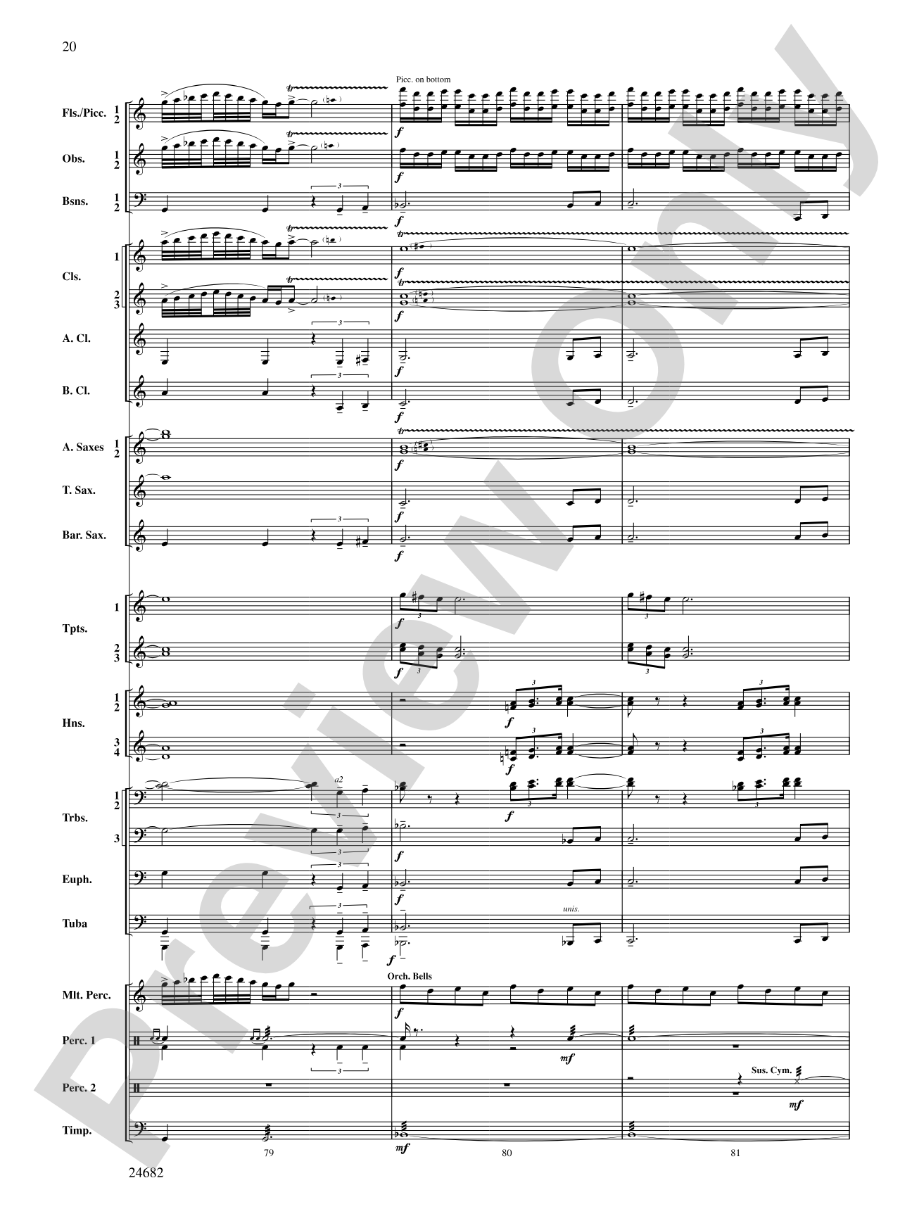 Symphonic Fanfare: Concert Band Conductor Score & Parts