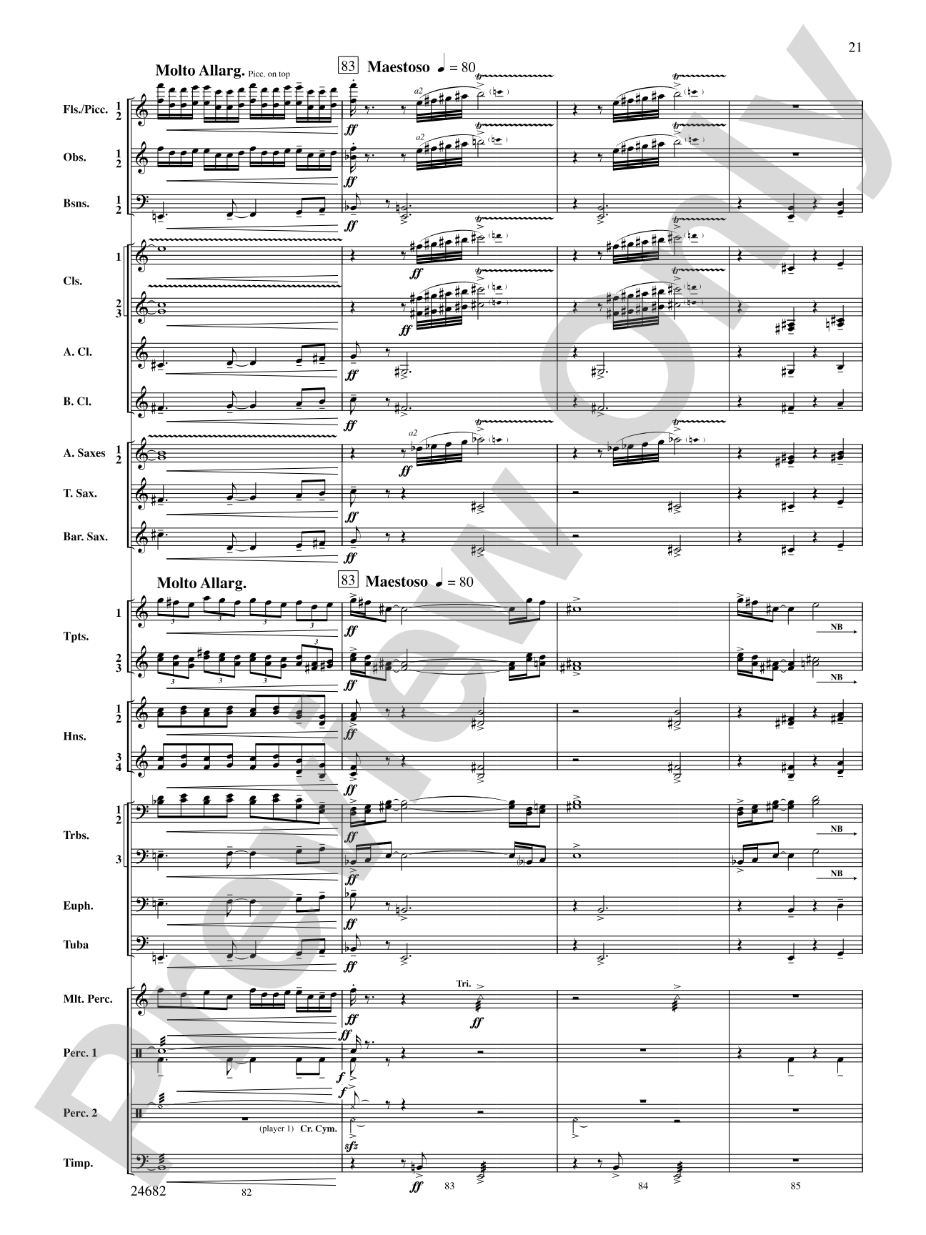 Symphonic Fanfare: Concert Band Conductor Score & Parts