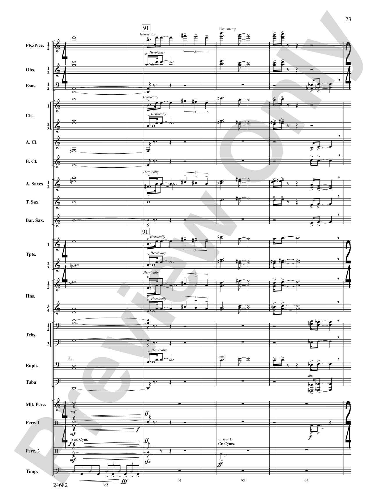 Symphonic Fanfare: Concert Band Conductor Score & Parts