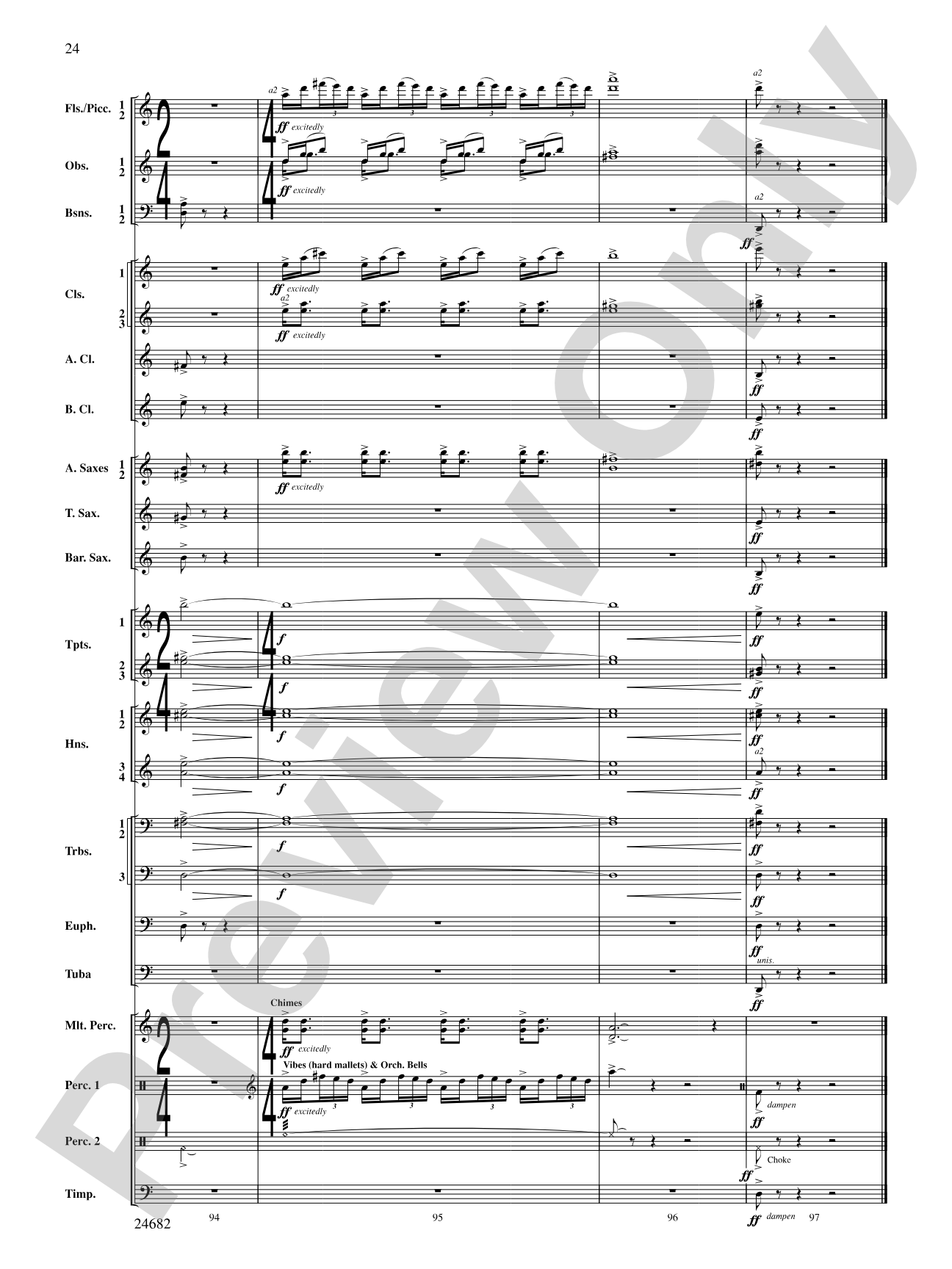 Symphonic Fanfare: Concert Band Conductor Score & Parts