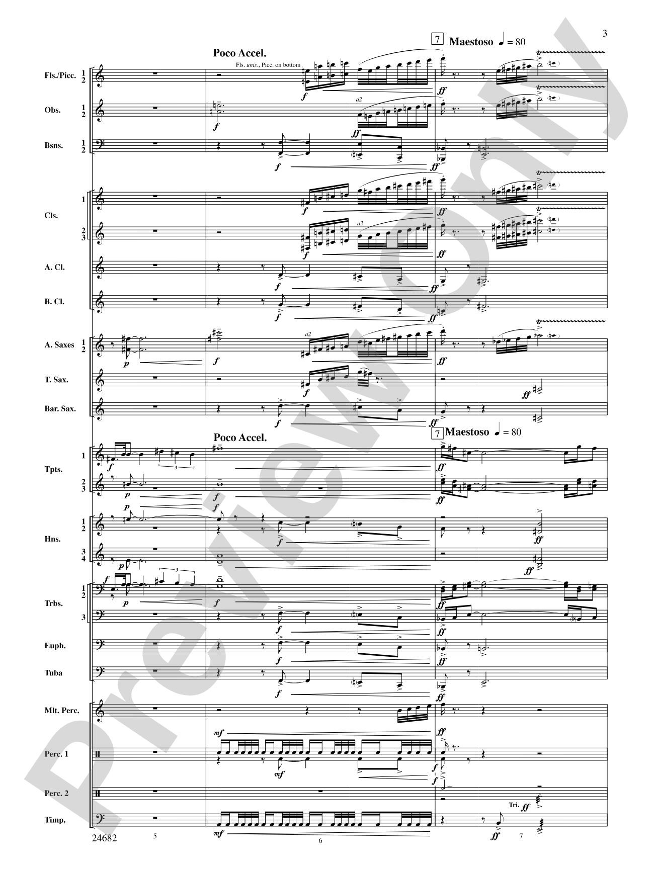 Symphonic Fanfare: Concert Band Conductor Score & Parts
