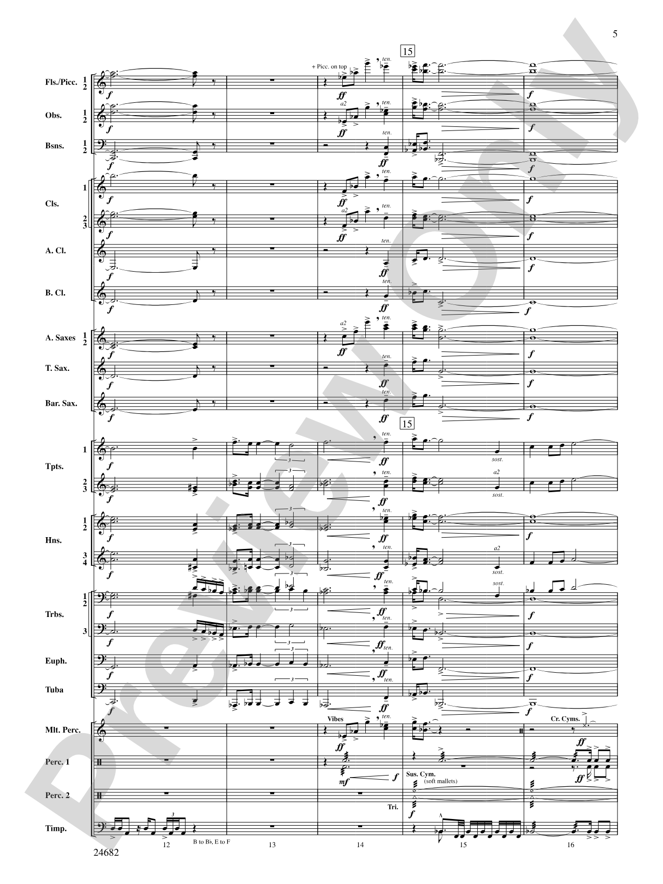 Symphonic Fanfare: Concert Band Conductor Score & Parts