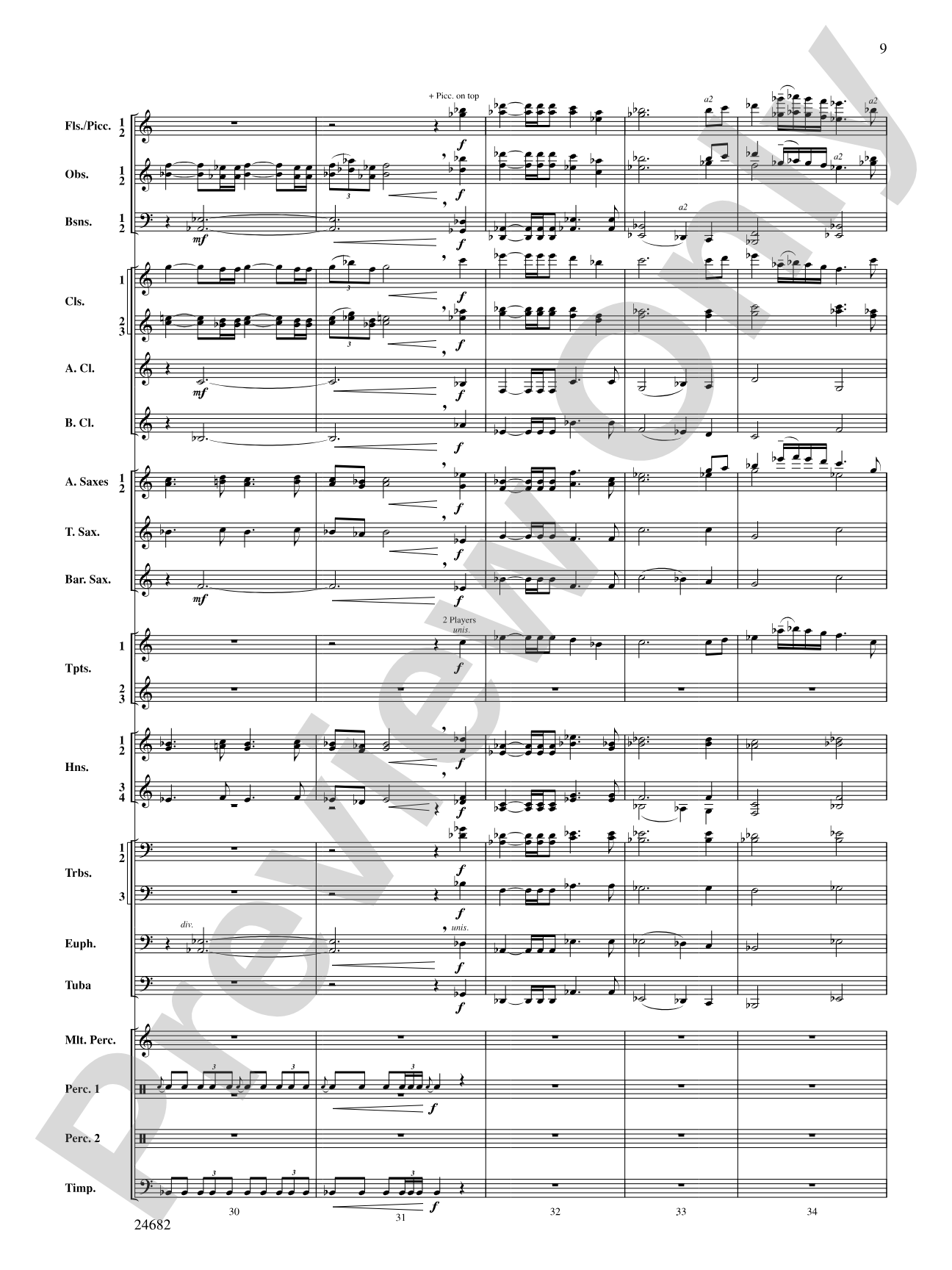 Symphonic Fanfare: Concert Band Conductor Score & Parts