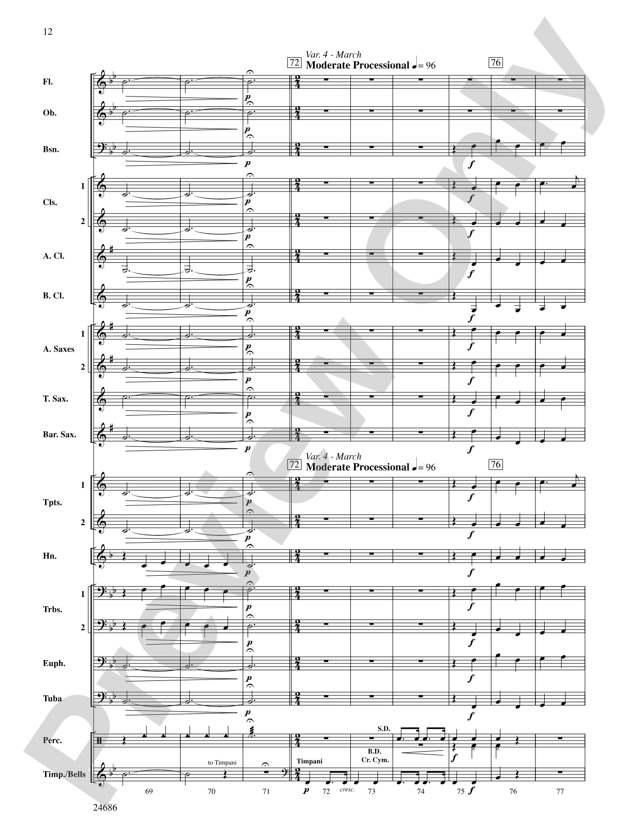 Air and Variations: Score