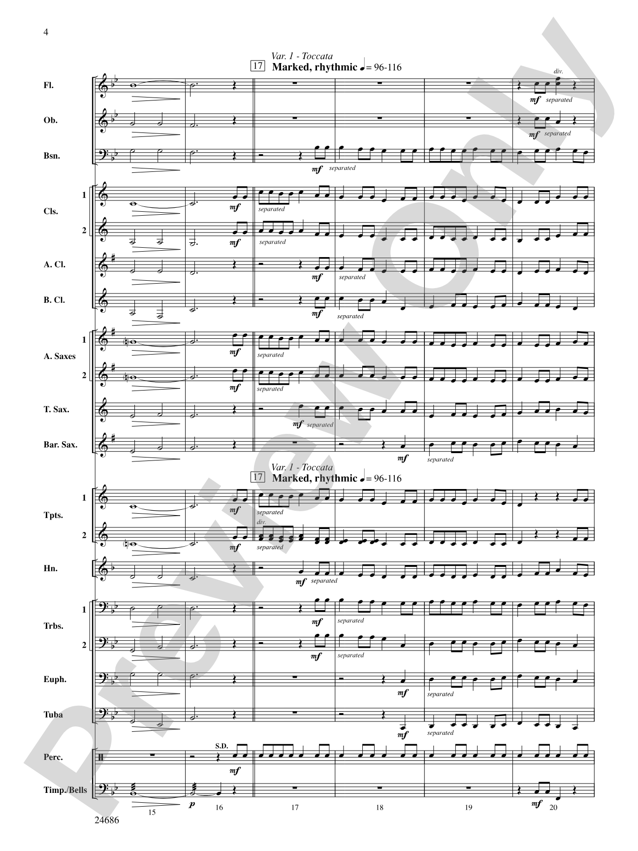 Air and Variations: Score