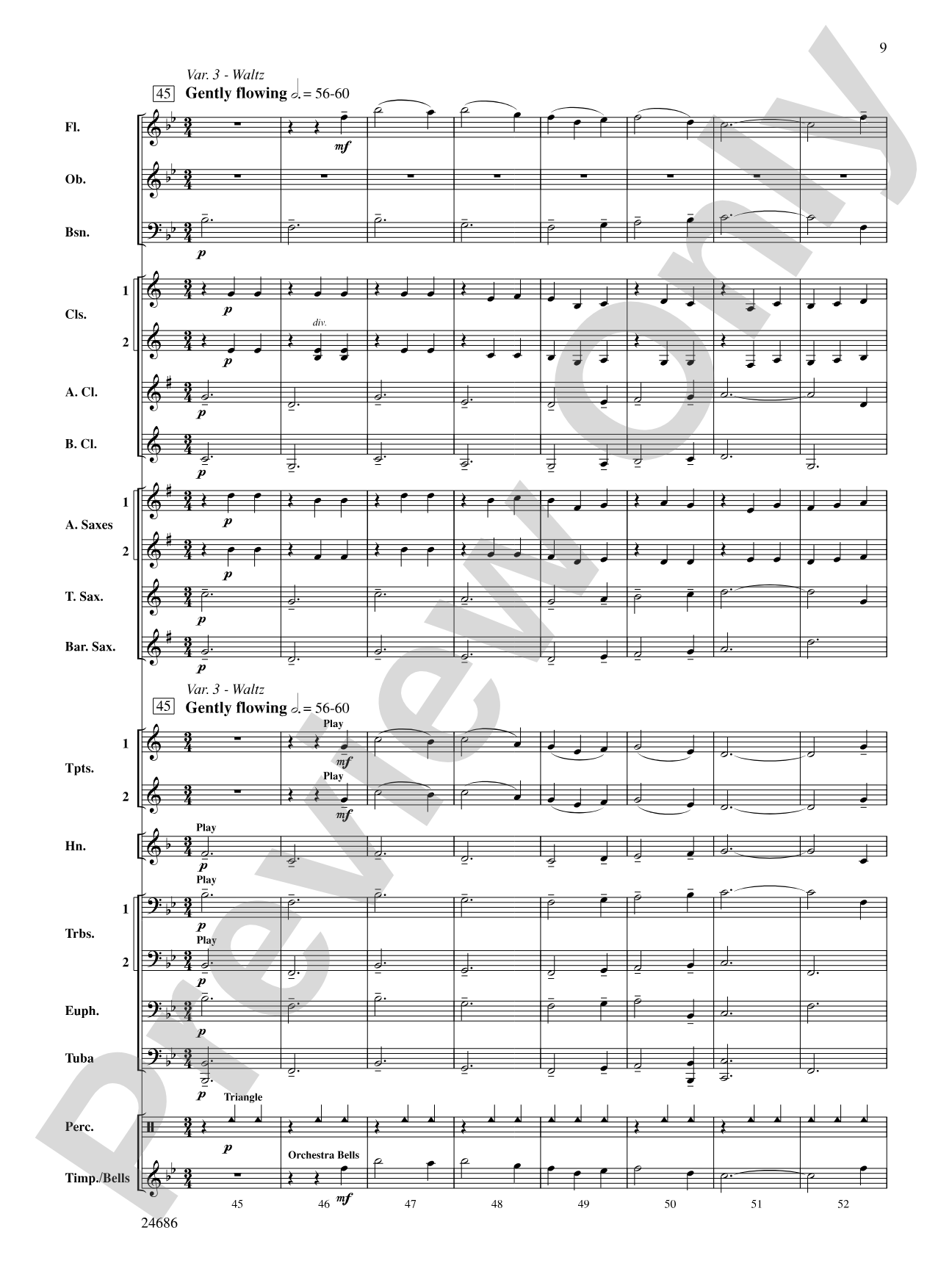 Air and Variations: Score