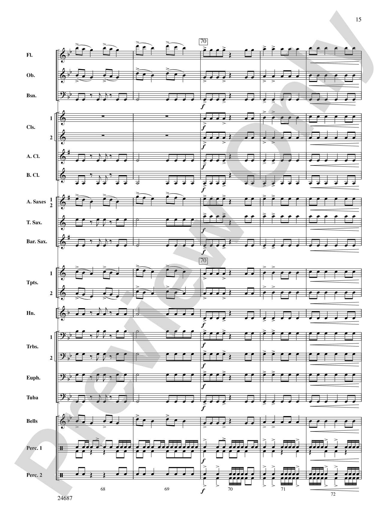 Avenger: Concert Band Conductor Score & Parts