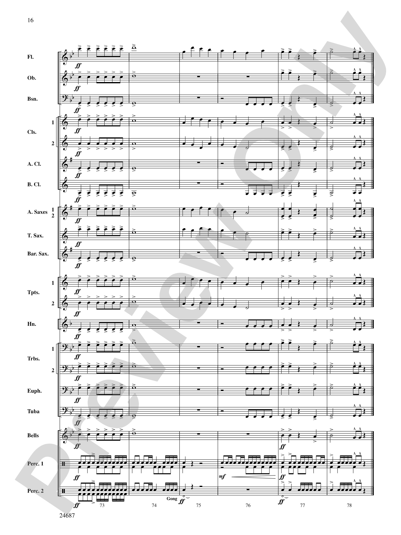 Avenger: Concert Band Conductor Score & Parts