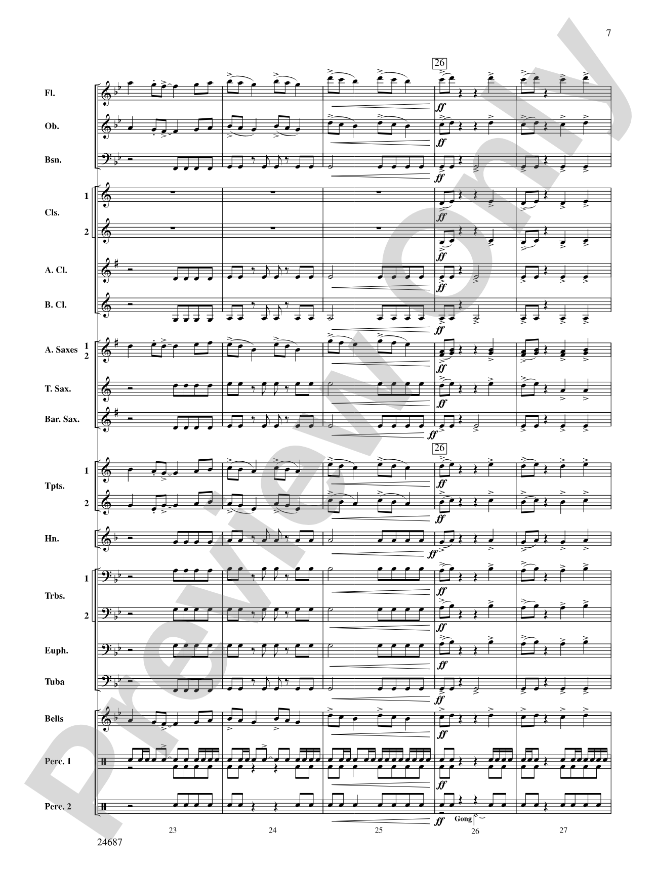 Avenger: Concert Band Conductor Score & Parts