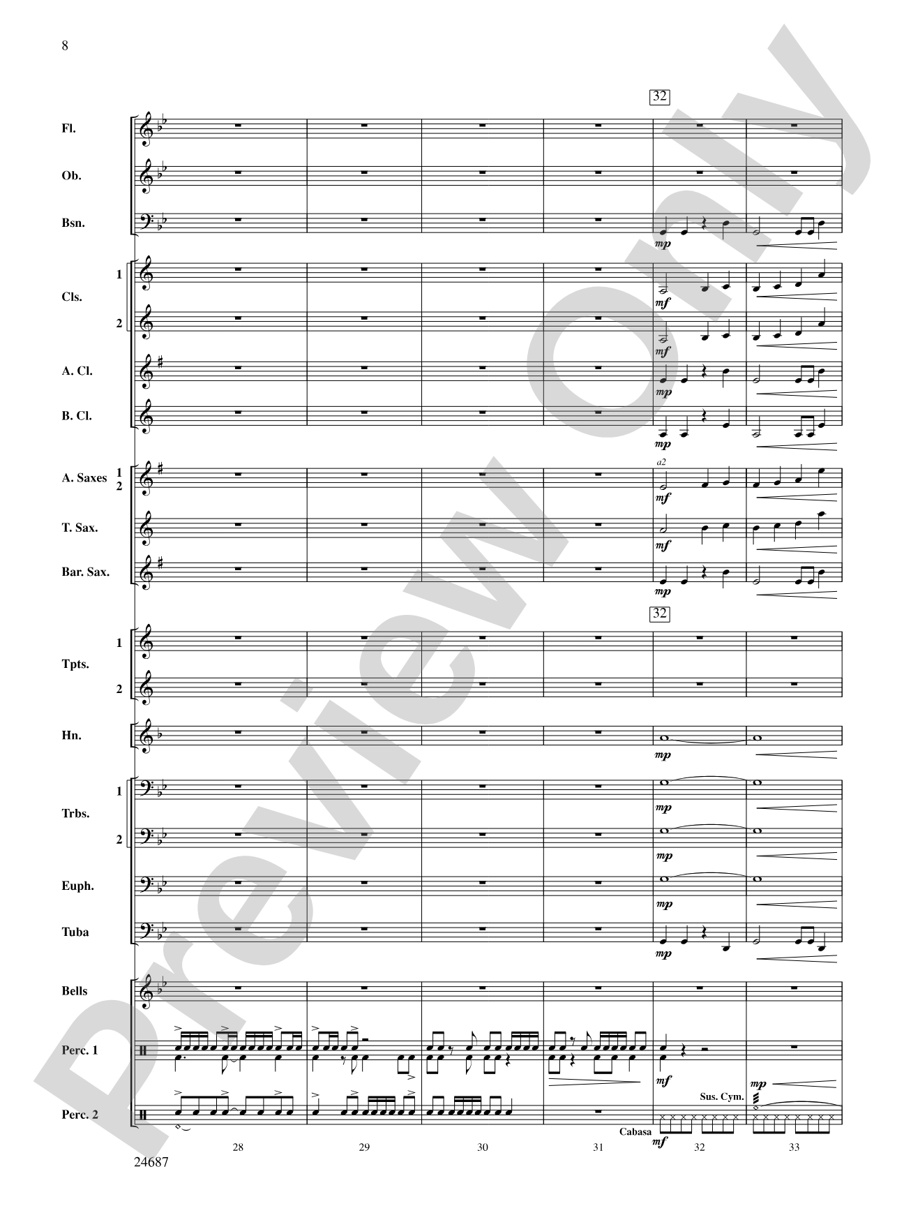 Avenger: Concert Band Conductor Score & Parts