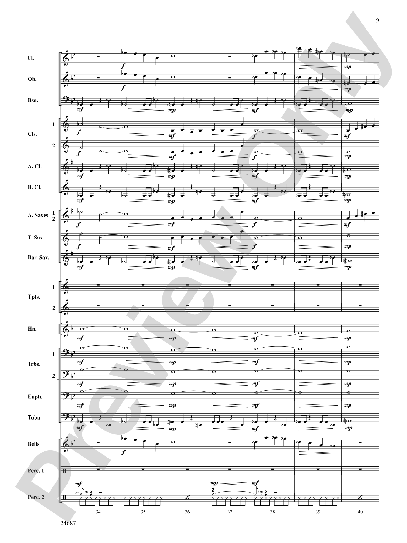 Avenger: Concert Band Conductor Score & Parts