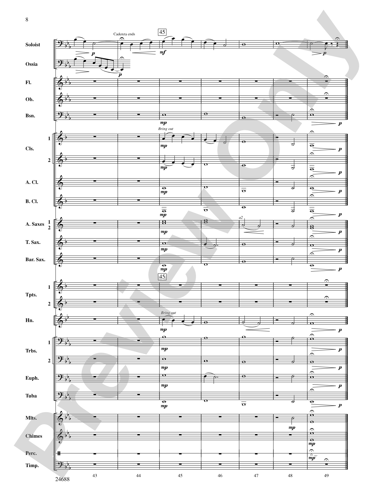 Danny Boy: Concert Band Conductor Score & Parts