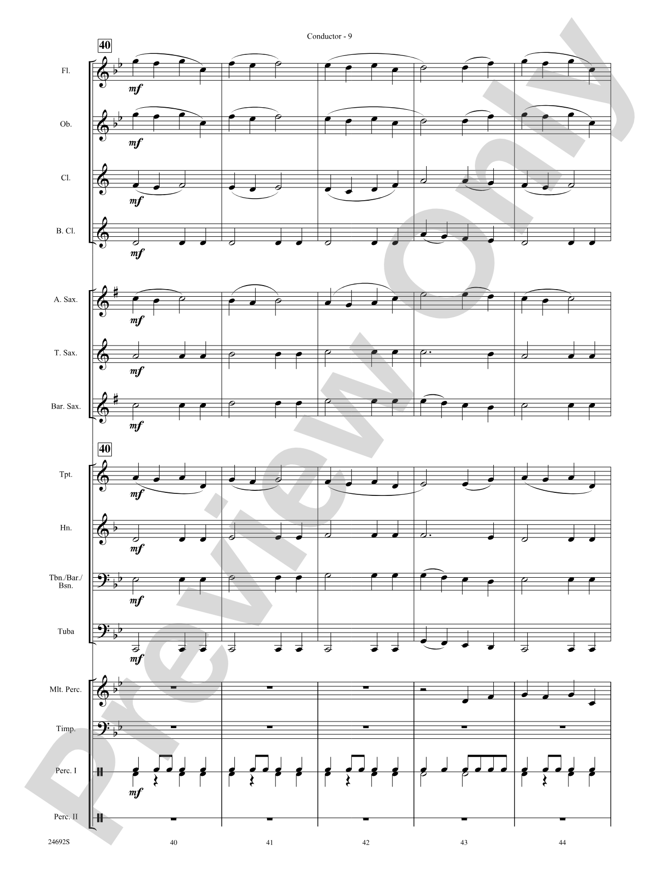 Fire Caves of Golgathon: Concert Band Conductor Score & Parts