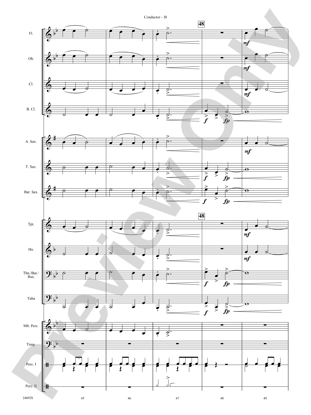 Fire Caves of Golgathon: Concert Band Conductor Score & Parts