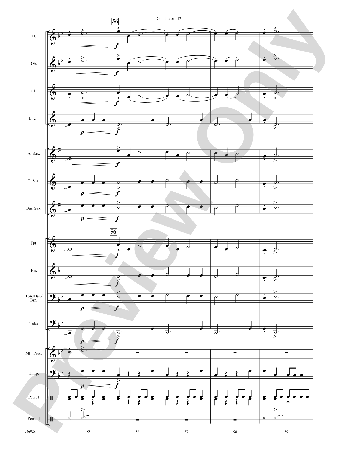 Fire Caves of Golgathon: Concert Band Conductor Score & Parts
