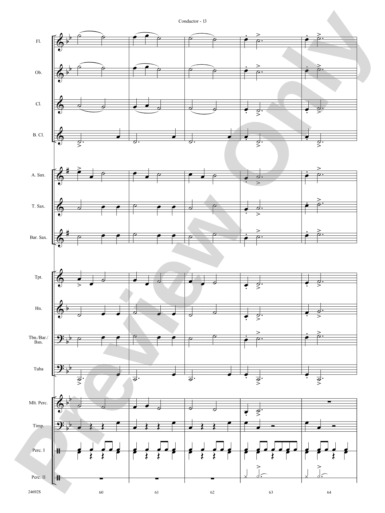 Fire Caves of Golgathon: Concert Band Conductor Score & Parts