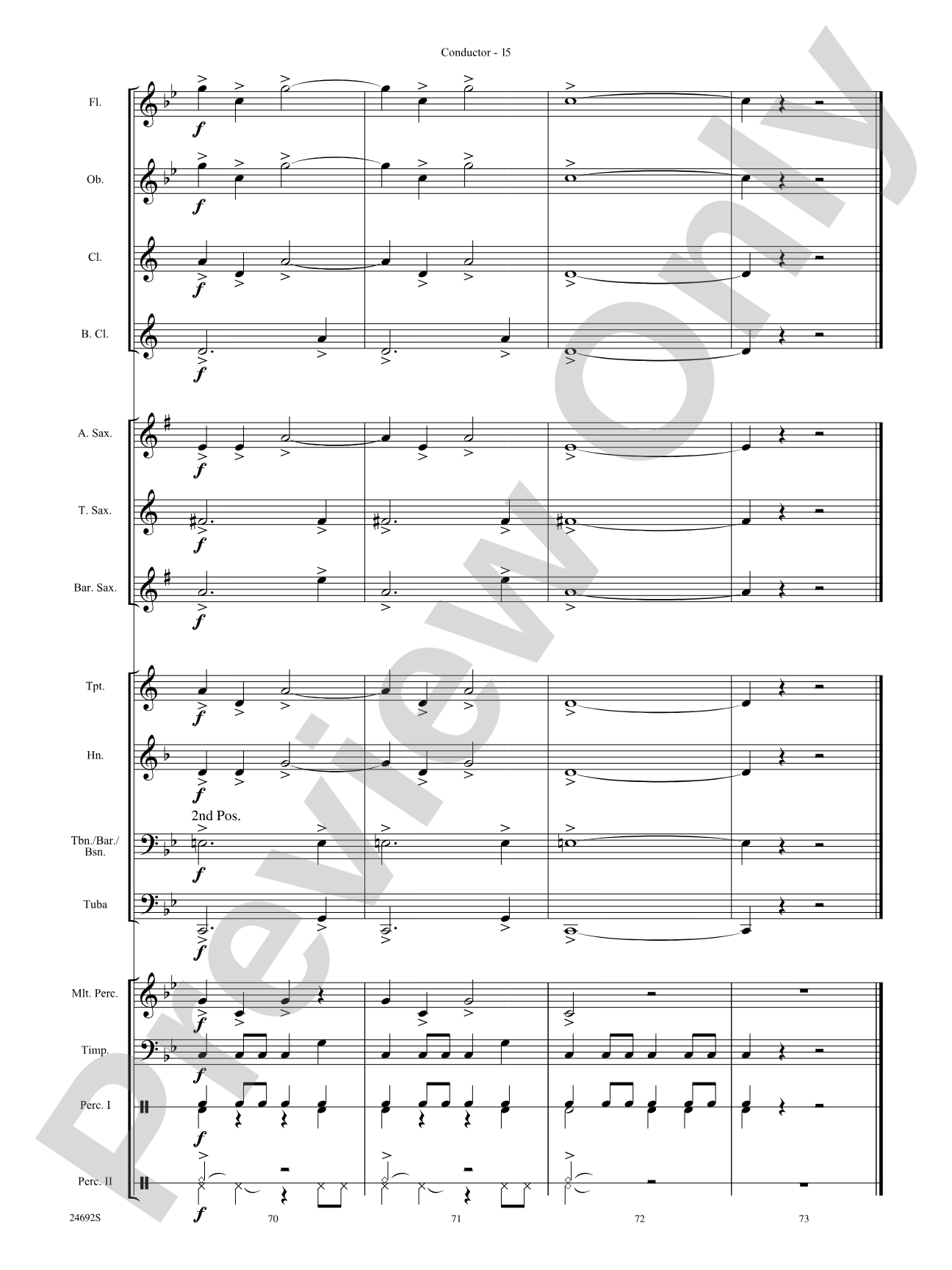 Fire Caves of Golgathon: Concert Band Conductor Score & Parts