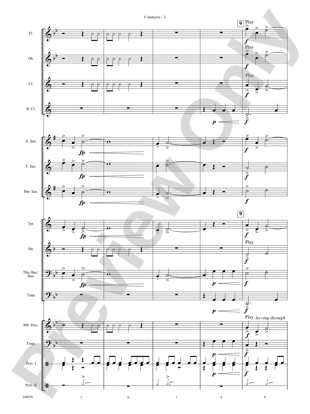 Fire Caves of Golgathon: Concert Band Conductor Score & Parts
