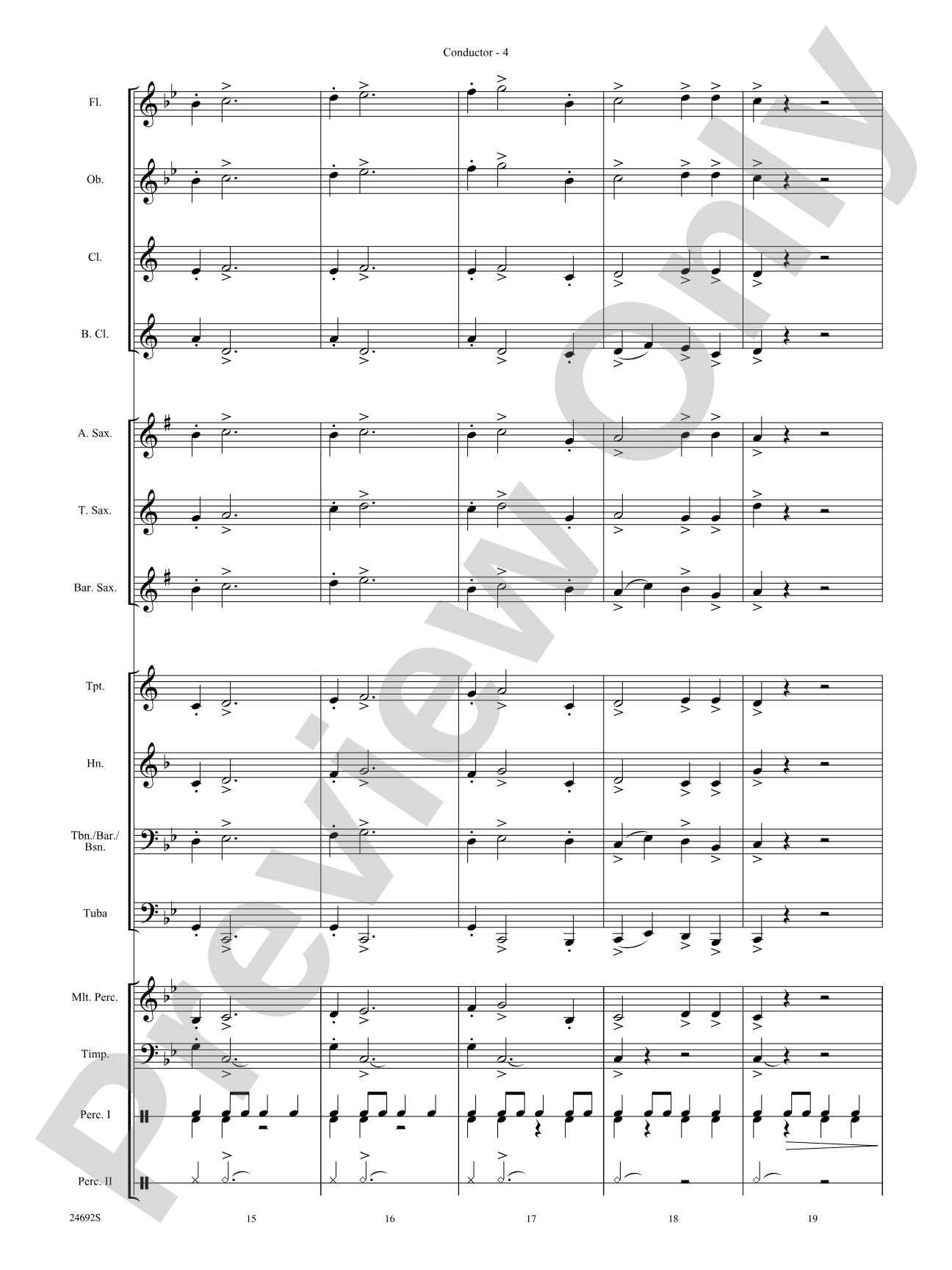 Fire Caves of Golgathon: Concert Band Conductor Score & Parts