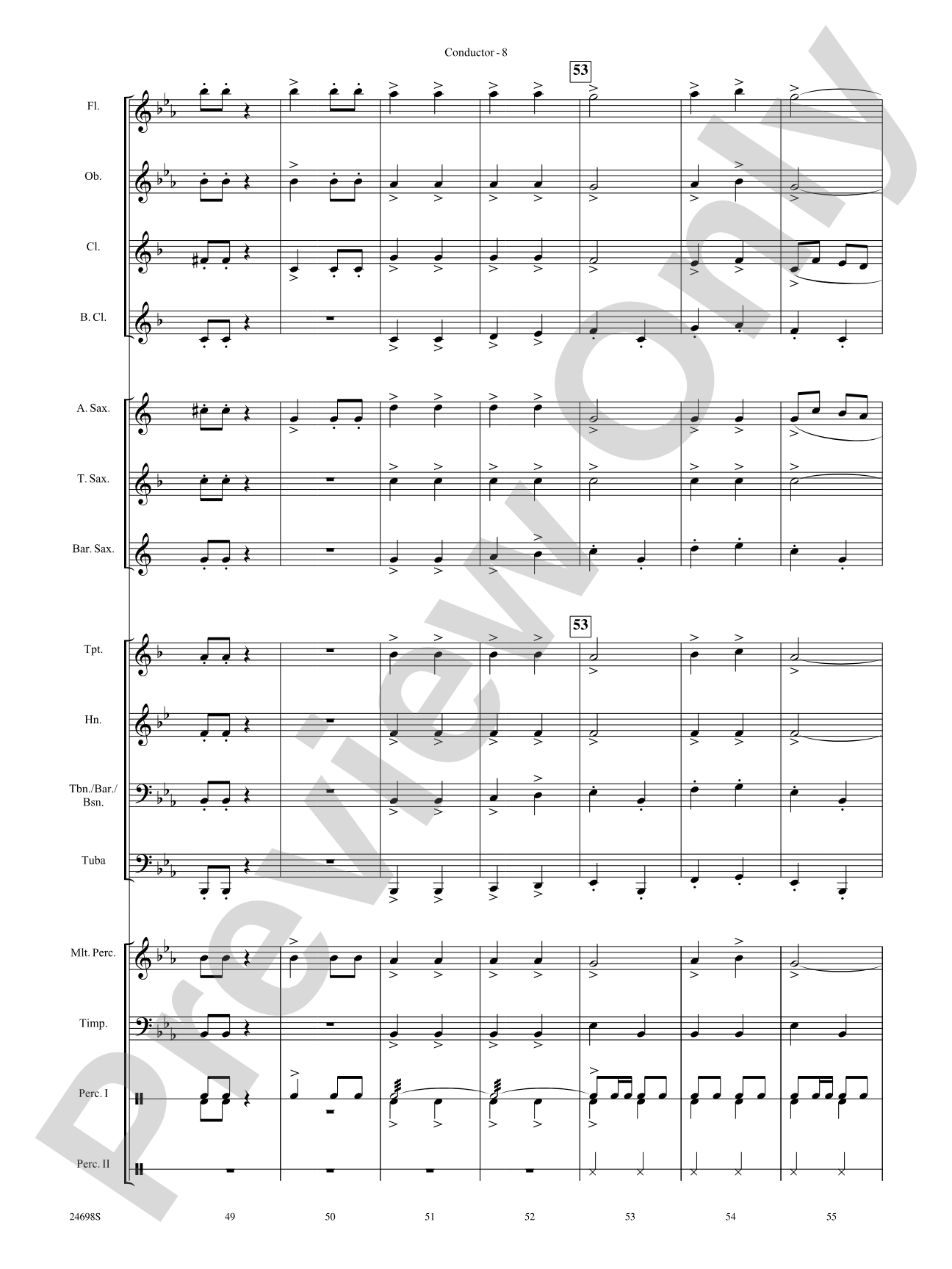 Sousa Times Twosa: Concert Band Conductor Score & Parts