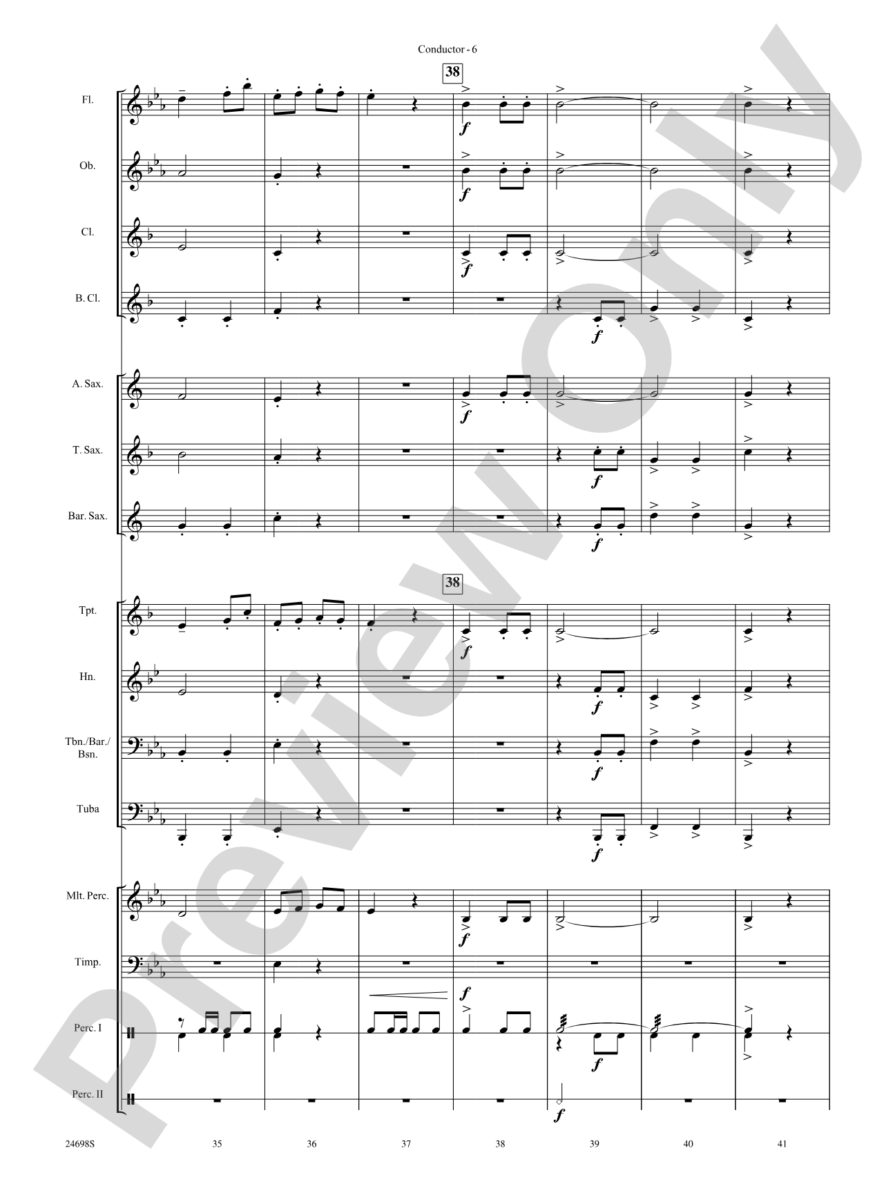 Sousa Times Twosa: Concert Band Conductor Score & Parts