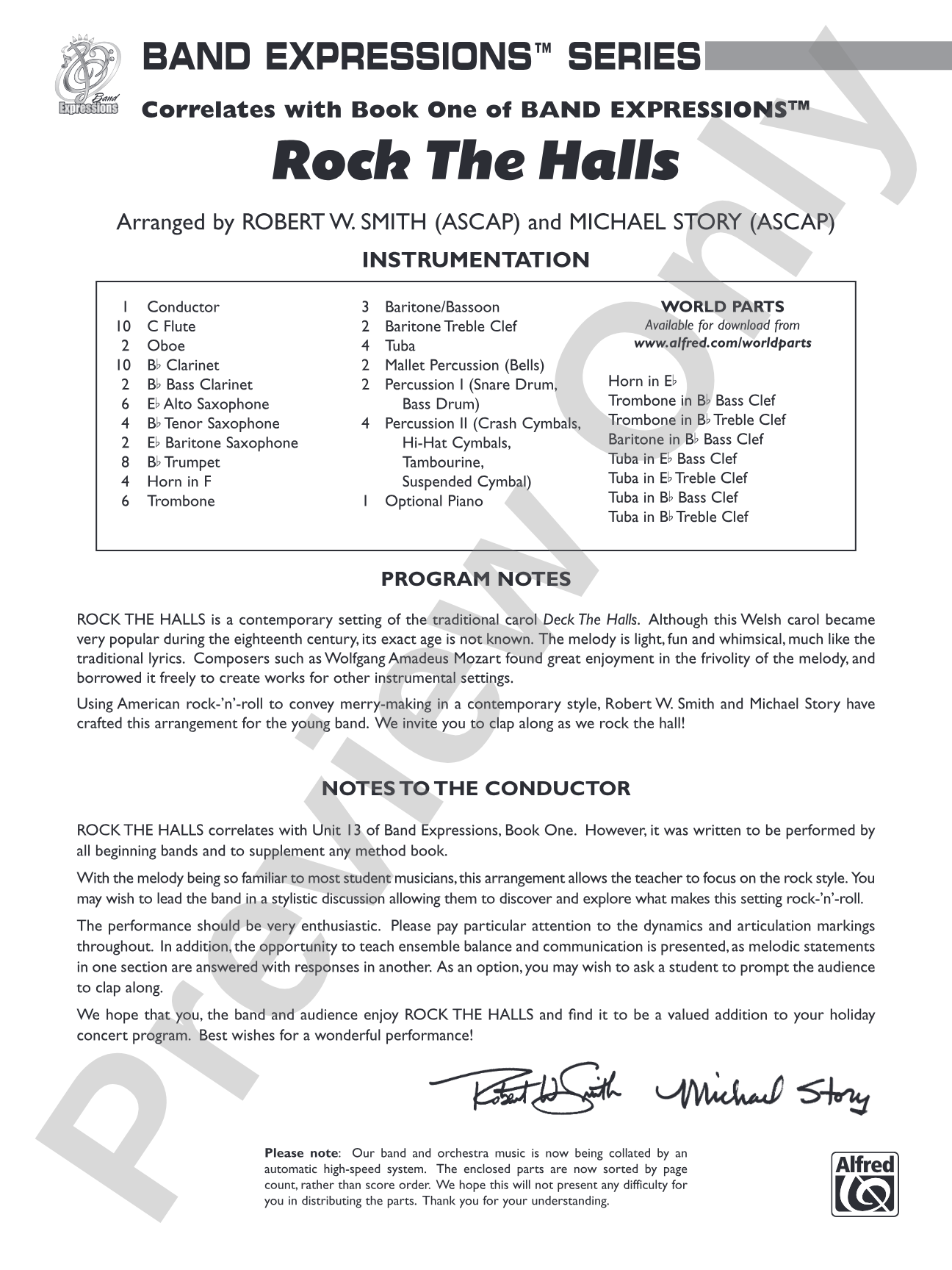 Rock the Halls (Based on "Deck the Halls"): Concert Band Conductor Score & Parts