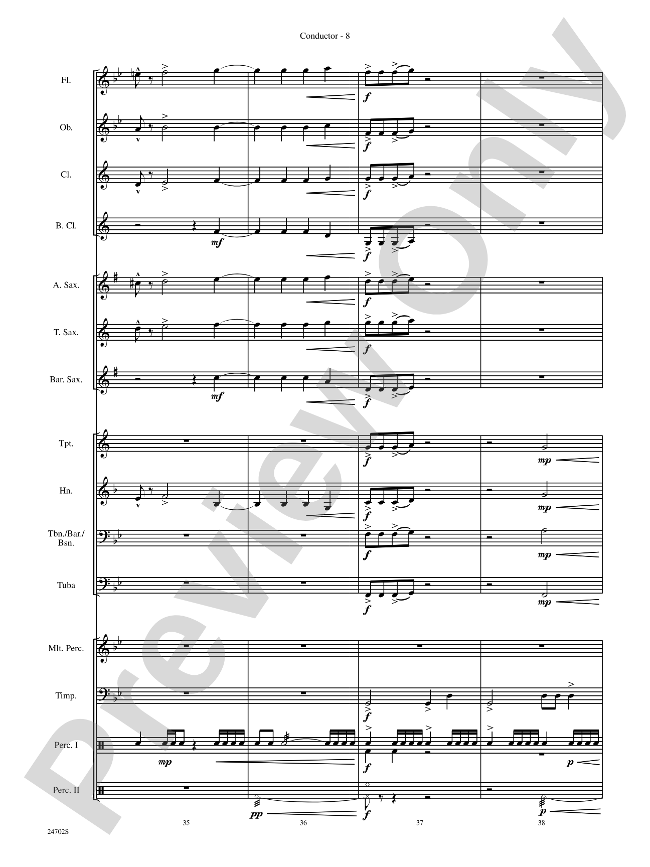 Symphonic Statement: Concert Band Conductor Score & Parts
