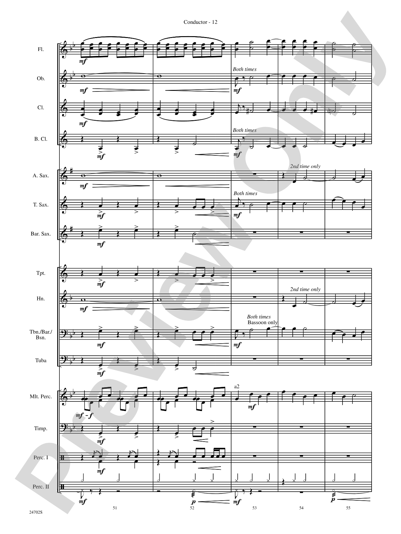 Symphonic Statement: Concert Band Conductor Score & Parts