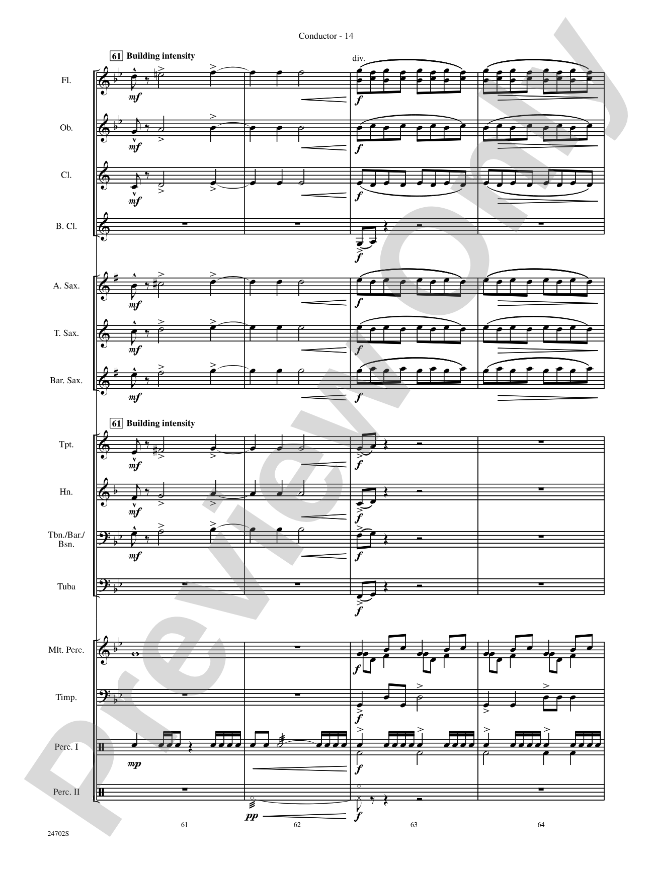 Symphonic Statement: Concert Band Conductor Score & Parts