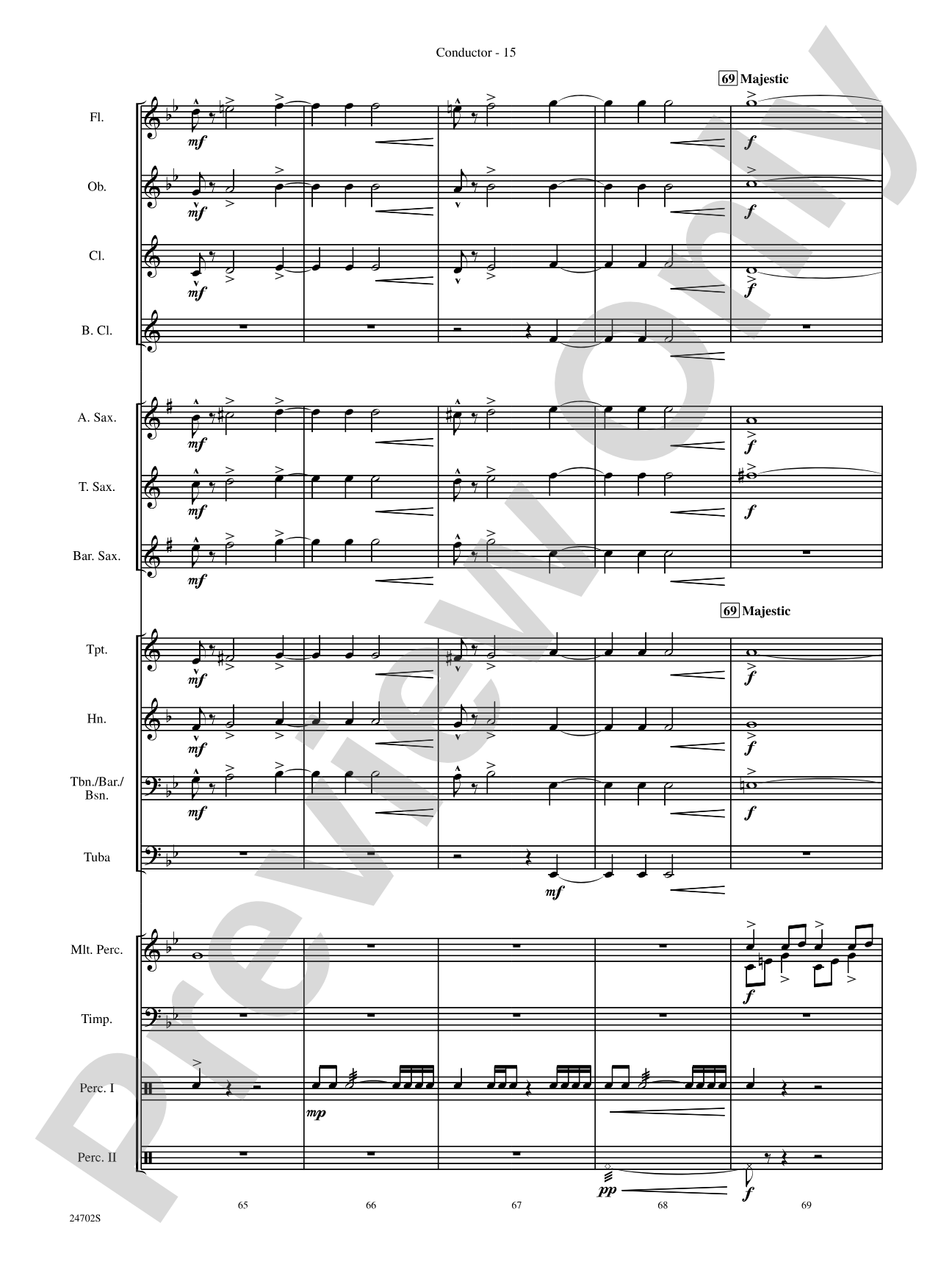 Symphonic Statement: Concert Band Conductor Score & Parts