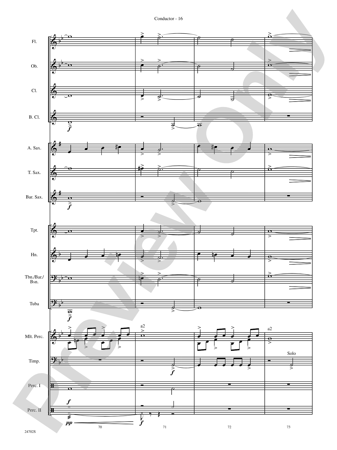 Symphonic Statement: Concert Band Conductor Score & Parts