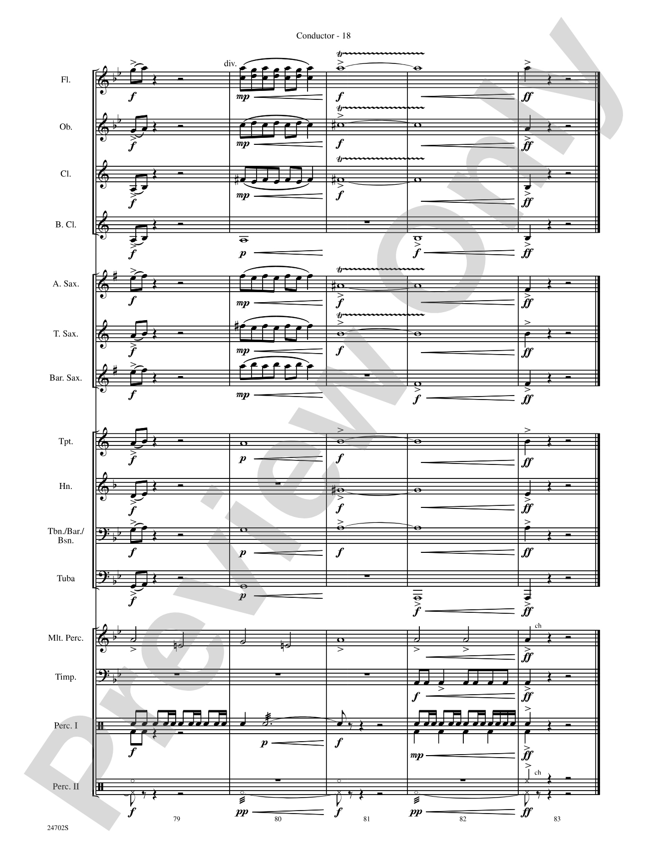 Symphonic Statement: Concert Band Conductor Score & Parts