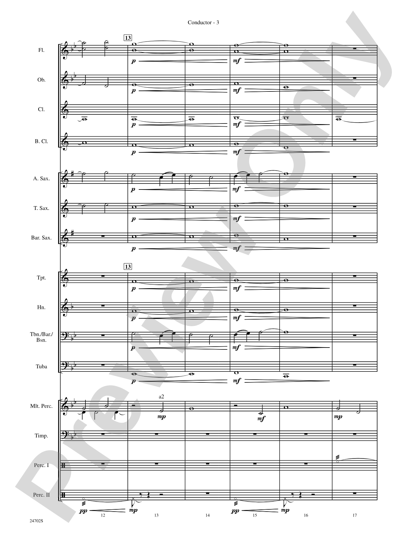 Symphonic Statement: Concert Band Conductor Score & Parts