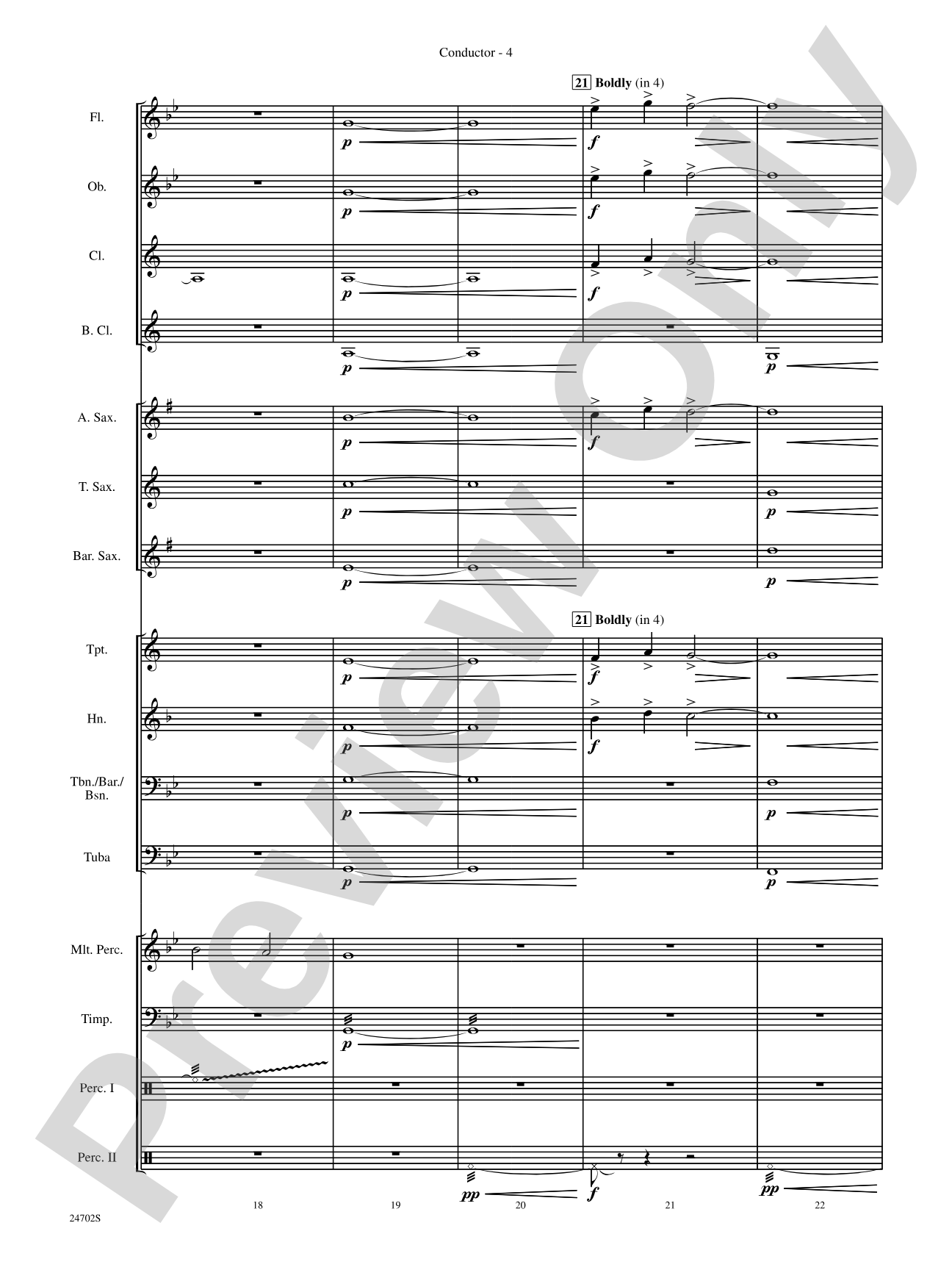 Symphonic Statement: Concert Band Conductor Score & Parts