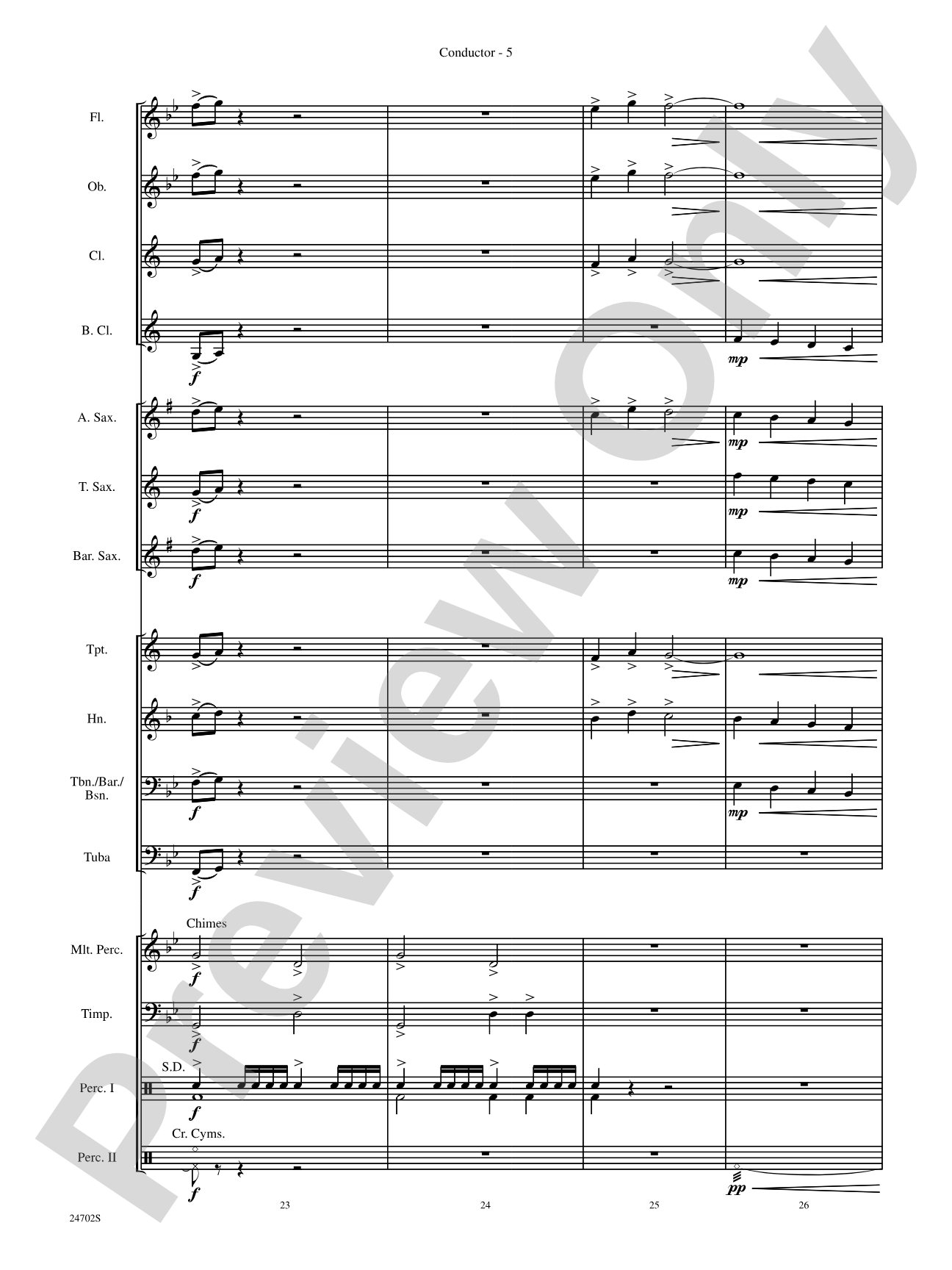 Symphonic Statement: Concert Band Conductor Score & Parts