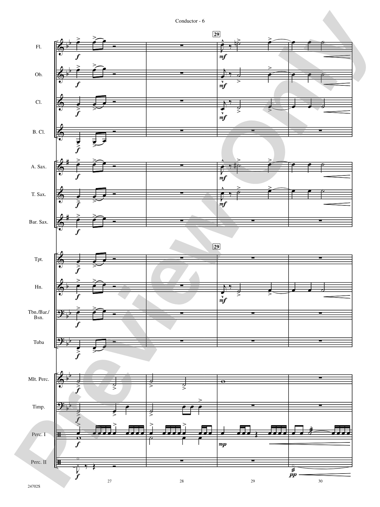 Symphonic Statement: Concert Band Conductor Score & Parts