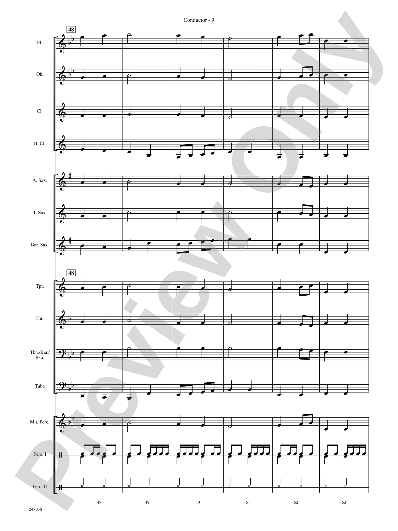 Marching Through Scotland: Concert Band Conductor Score & Parts