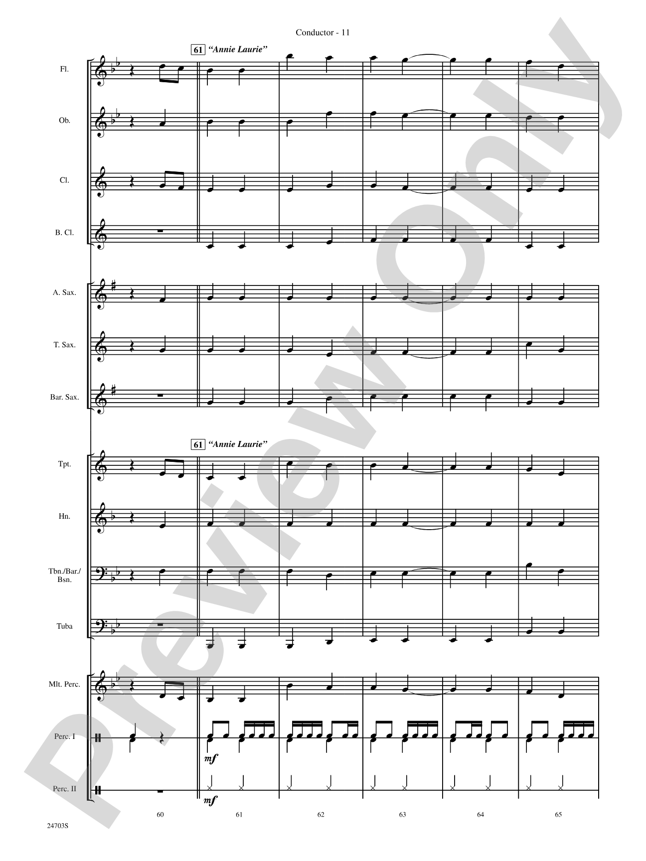 Marching Through Scotland: Concert Band Conductor Score & Parts