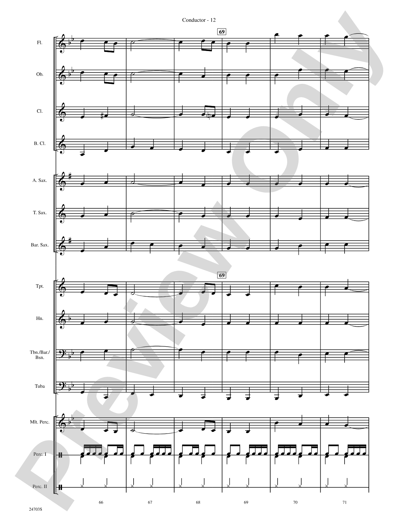 Marching Through Scotland: Concert Band Conductor Score & Parts