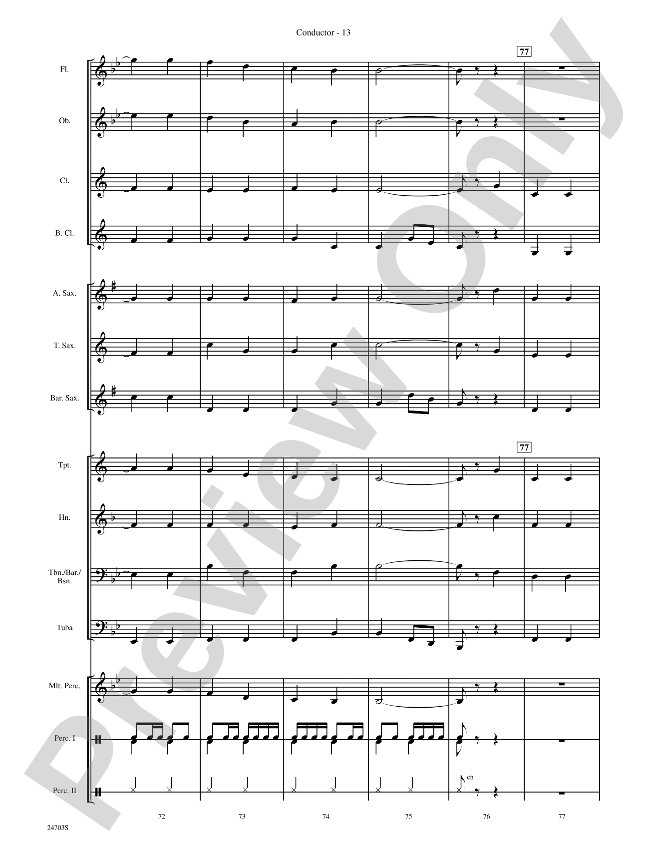 Marching Through Scotland: Concert Band Conductor Score & Parts
