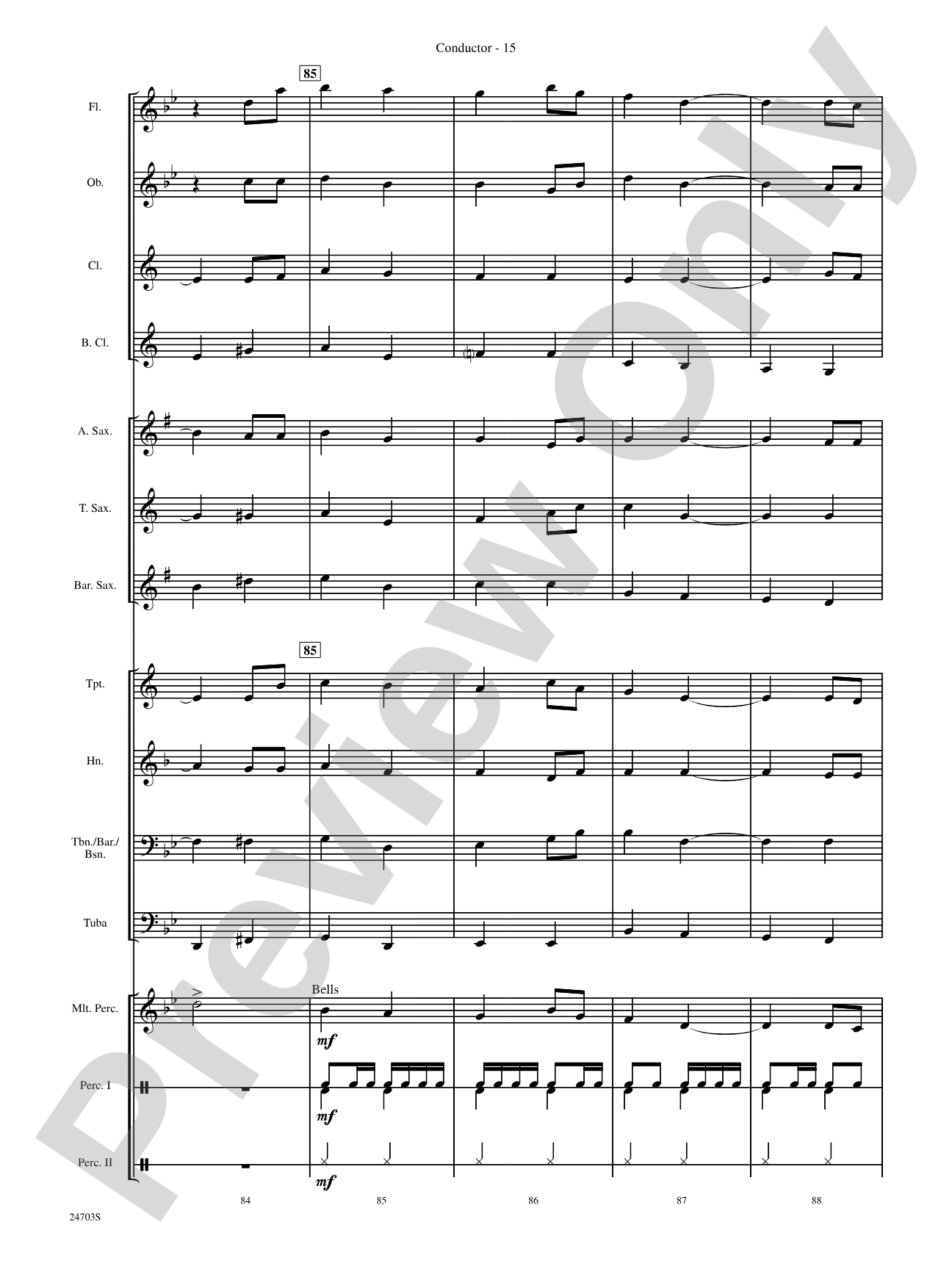 Marching Through Scotland: Concert Band Conductor Score & Parts