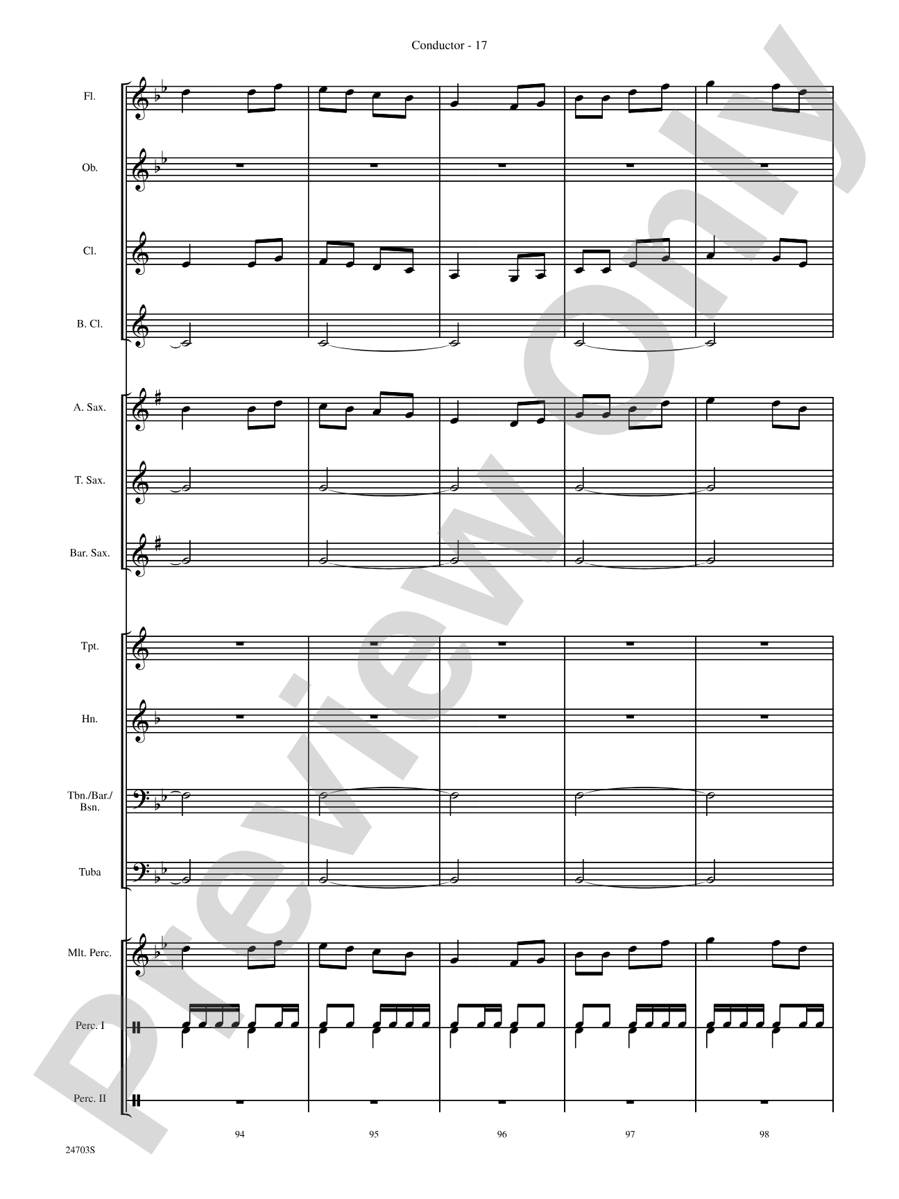 Marching Through Scotland: Concert Band Conductor Score & Parts