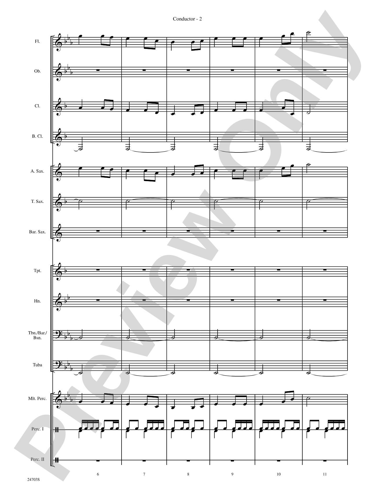 Marching Through Scotland: Concert Band Conductor Score & Parts