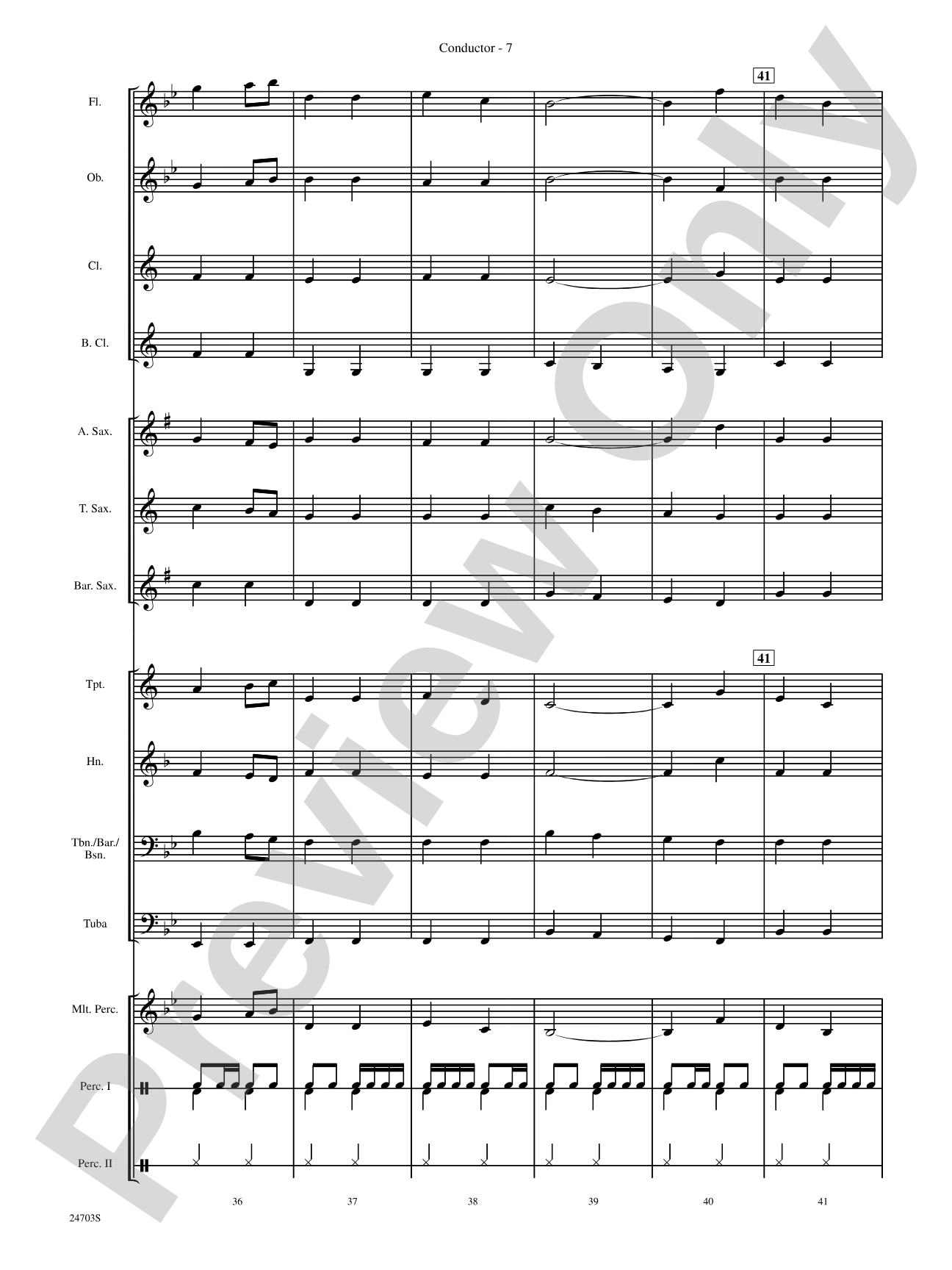 Marching Through Scotland: Concert Band Conductor Score & Parts