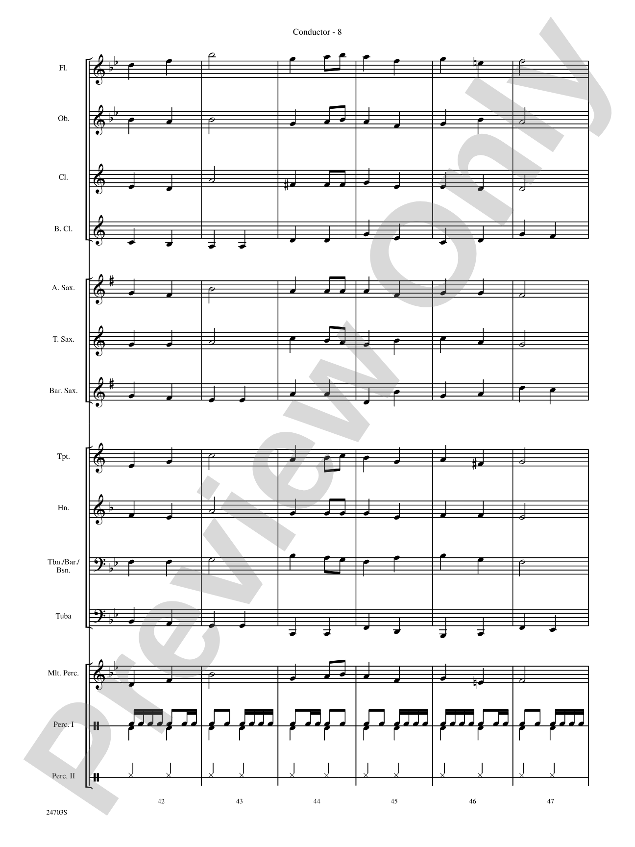 Marching Through Scotland: Concert Band Conductor Score & Parts
