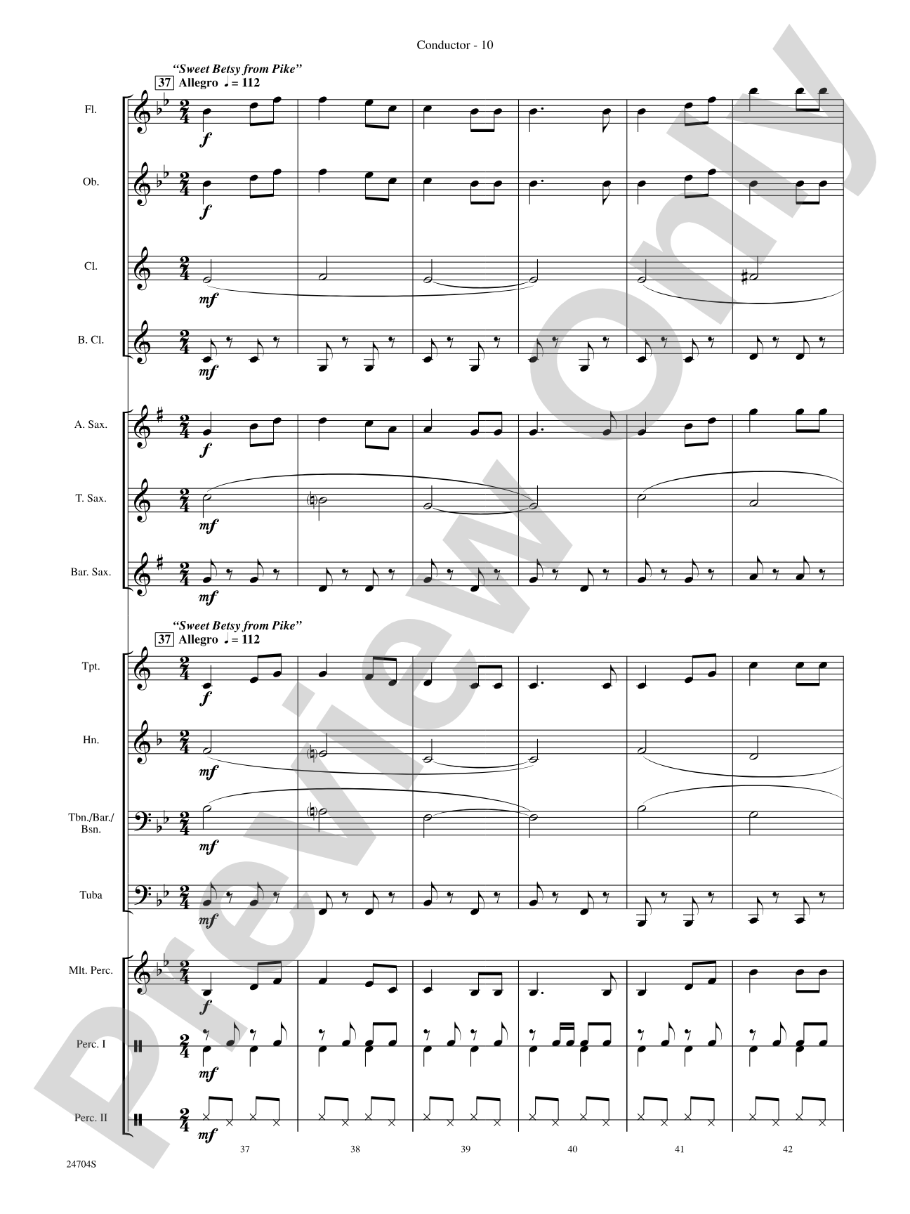 Way Out West: Concert Band Conductor Score & Parts