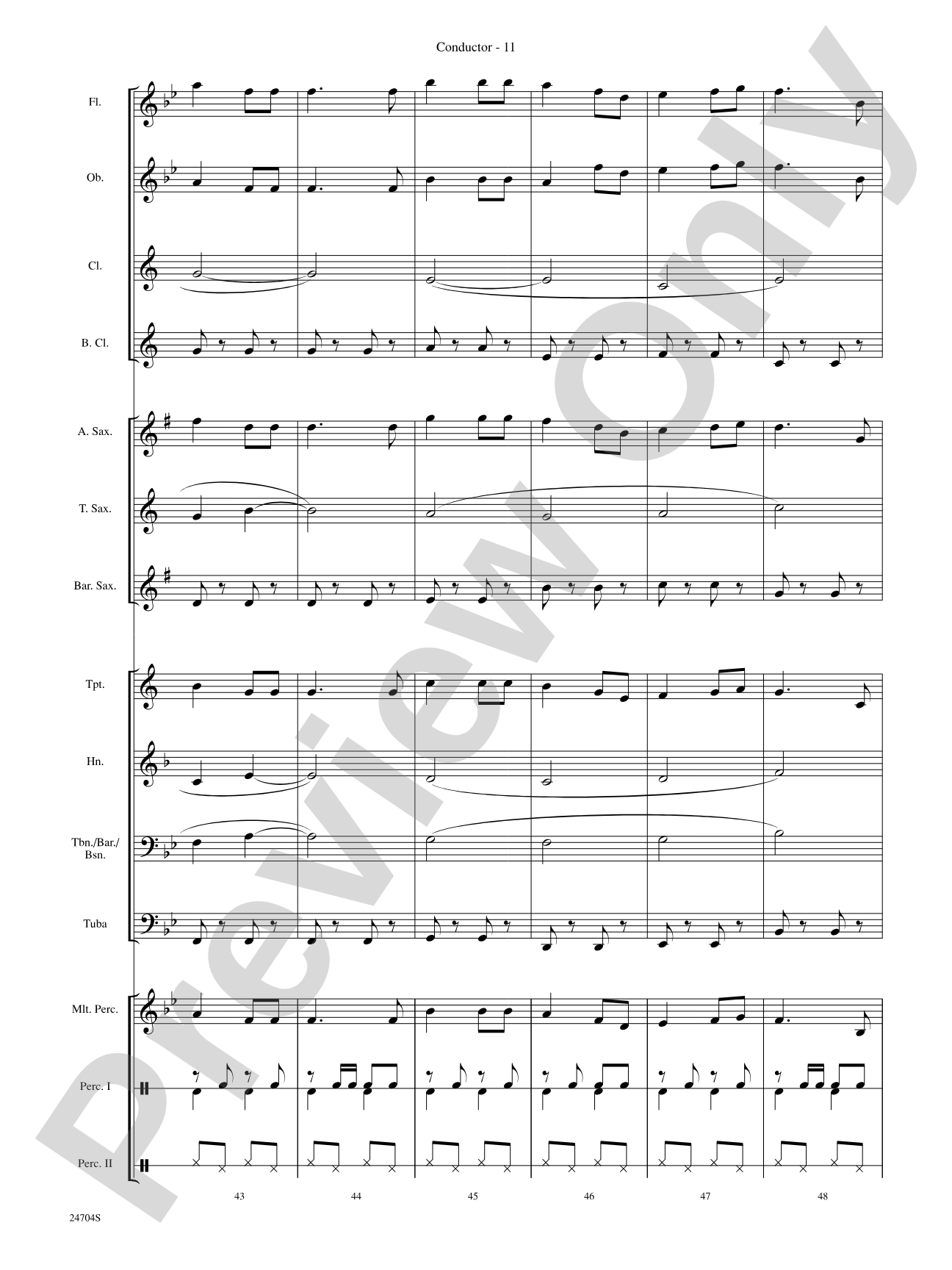 Way Out West: Concert Band Conductor Score & Parts