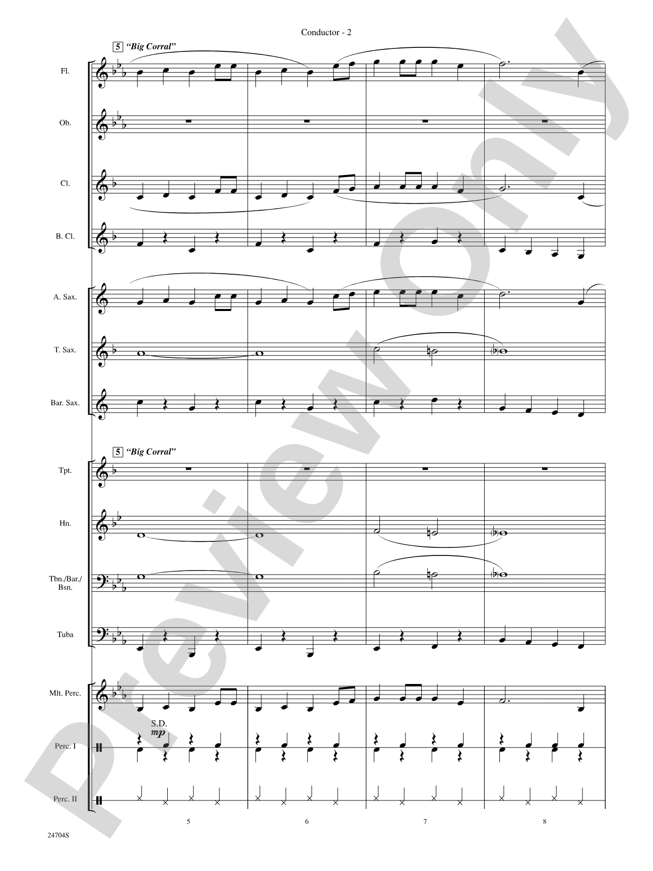 Way Out West: Concert Band Conductor Score & Parts