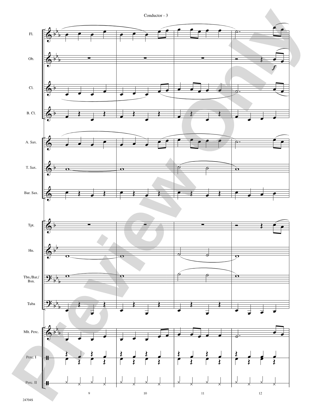 Way Out West: Concert Band Conductor Score & Parts