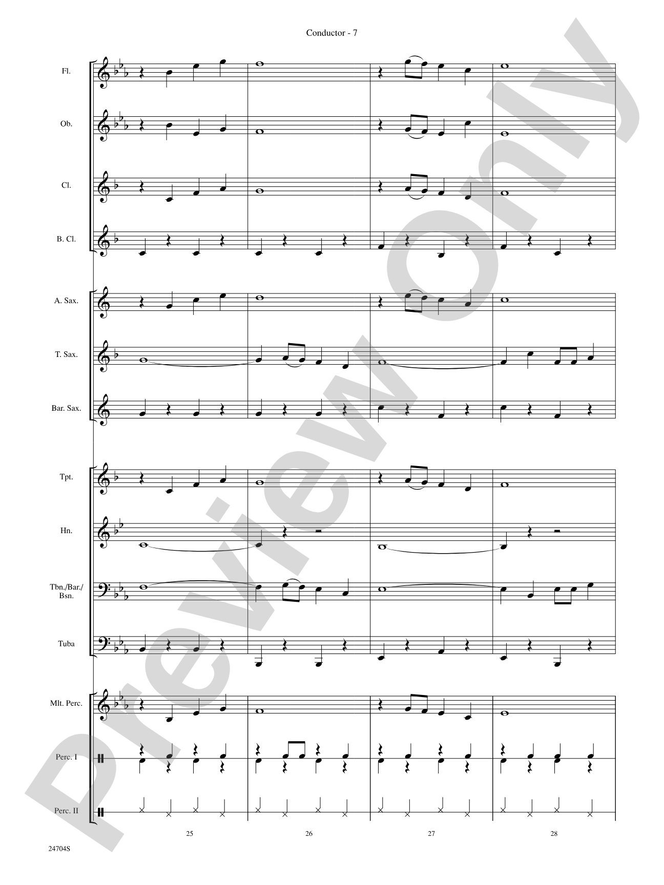 Way Out West: Concert Band Conductor Score & Parts